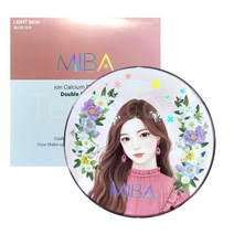 미바 이온칼슘 파운데이션 더블쿠션RX 본품25g 시즌2, 미바 이온칼슘 파운데이션 더블, 화사한피부