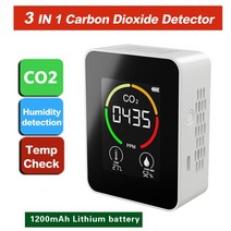 라돈 측정기 방사능 공기질 6In 1 PM2.5 PM10 HCHO TVOC CO 다기능 대기 질 모니터 휴대용 이산화탄소 검, 05 3 in 1 White
