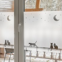 유리 창문 그래픽 시트지 반투명 안개 시트지 38, 가로 90cm X 세로 110cm