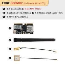 안동 LILYGO® SoftRF TBeamSUPREME ESP32S3 LoRa 개발 보드 SX1262 868/915MHz GPS Ublox L76K WiFi 블루, 09 CORE UBLOX 868MHz