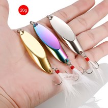 낚시 야광 봉돌 에어 싱커 구멍 편대 갑오징어 채비 추 미끼 낚시 (S-CLY) 1pcs 금속 스피너 스푼 송어 하드 장식 조각 paillette 인공 스피너 베이트 물고기, 28g gold