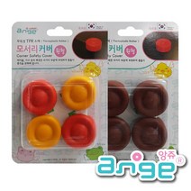 소홈 유아 모서리 보호대 안전용품 원형 4개 식탁 모서리가드 아기 코너보호대, 노랑주황4입