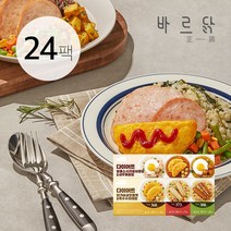 바르닭 바른도시락3 - 닭가슴살햄 도시락 6종 혼합, 257.5g, 24팩