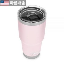 [예티 정품] YETI 램블러 887ml(30온스) 텀블러 스테인리스 스틸 진공 단열 매그슬라이더 뚜껑 포함 구리 655782, Ice Pink