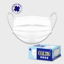 코코 일회용 마스크 비말 차단 국산 덴탈마스크 대형 50매 (1통), 50매X1개