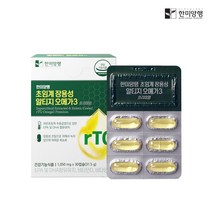 한미양행 혈행개선 초임계 장용성 알티지 오메가3 1050mg, 4박스, 4개