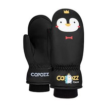 COPOZZ 스키보드장갑 두꺼운 보온 남여아동 기모 융 큐트 단 더블 플레이트 운동 내마모성 방수, S