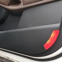 아이빌 프리미엄 가죽 현대 쏘나타 DN8 도어커버 문커버 스크래치방지, 카본