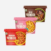 Hy 잇츠온 컵 떡볶이 3종 1팩 / 로제 짜장 오리지널, 로제 떡볶이 1팩