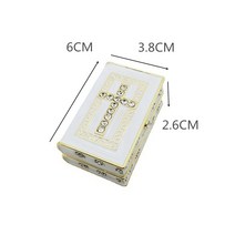 교회 용품 성경 책 보석 상자 예수 십자가 결혼 선물 가톨릭 385ea8, 01 크림색