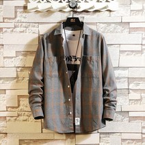 남자이쁜셔츠 카라남방 셔츠패션 체크남방 클레릭셔츠