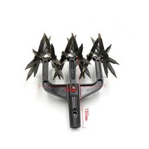 파종기종자감염기씨앗디스펜스 2-in-1 정원 회전식 미니 경운기 회전기 토양 노면 파쇄기 터핑 도구 잔디 노조기, [01] 1pc