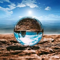 지구본 세계 지도 지구의D2 지우기 렌즈 글로브 크리스탈 유리 공 스탠드 60mm Lensball 구형 사진 장식 홈, 05 40mm