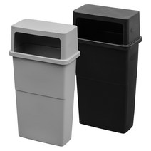 케이 빅슬림 반자동 90리터 대형쓰레기통, 빅슬림 반자동 90리터 그레이