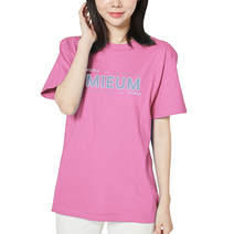 아이엠스톡 110~3XL 실타래 한글 반팔티 남녀공용 핑크