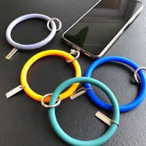 스트랩 핸드 링 스마트폰 실리콘 휴대폰 악세사리 손목 줄 손잡이, 본상품선택, 1, 오렌지