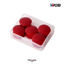 메모홀더 자석 마그피아 칼라원형 자석홀더 무광 (중) 27mm 10개입, 10개입-빨강