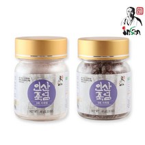 인산죽염 9회 자죽염 60g 2개 분말+고체
