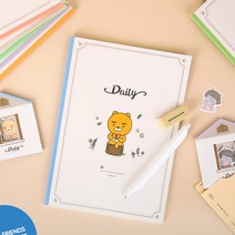 카카오프렌즈 신학기 데일리 무선제본 노트 콘, 1개