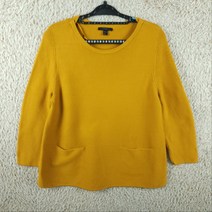빈티지프렌/ [여M]COS 겨자색 루즈핏 코튼 니트