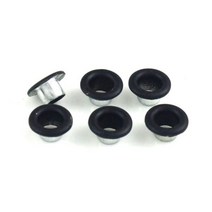 신발 가방 의류 가죽 벨트 모자용 5mm 금속 구멍 와셔 공예 수리 그로멧 라운드 아이 링 100 세트, Matte Black