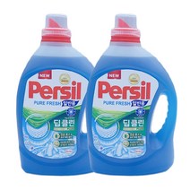 퍼실 딥클린 플러스 퓨어프레쉬 일반용 액상세제 본품, 2개, 2.7L