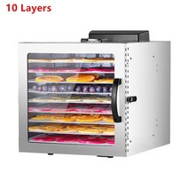 220V 110V 식품 탈수기 과일 야채 허브 고기 생선 건조기 스낵 6 10 12 트레이 식품건조기 감말리기 벼건조기 오징어건조기 리큅 홍삼건조기 말랭기, [02] 10 Layer With LED, [02] 220V