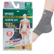 [반테린코와] 서포터 5종 (손목 팔꿈치 발목 무릎 종아리 허리), 02-1 서포터 발목 보호대 S