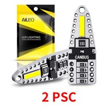 AILEO T10 Led Canbus W5W 전구 168 194 2SMD 흰색 신호 램프 돔 독서 번호판 조명 자동차 인테리어 자동 12V, 없음, 2 pcs