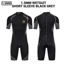 스쿠버 다이빙 슈트 남성용 잠수복 네오프렌 수중 낚시 카이트 서핑 스피어, MS201 GY Wetsuit Men+4XL 100-1