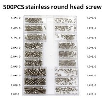 500pcs 18 유형 미니 나사 diy 키트 노트북 컴퓨터 조립 수리 나사 패스너 세트, h