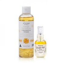 오우썸 카렌듈라 토너 200ml_임박특가+더블 미스트 세럼 50ml+마이원카트 50매