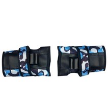 스케이트 보드 보호 장비 세트 무릎 팔꿈치 패드 롱 보드 성인 자전거 인라인 롤러 야외 스포츠, 2pcs hand guard blue_M(30-57kg