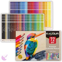 [미국직배송] KALOUR 색연필 72색 소프트펜 컬러링 블렌딩 쉐이딩 용품