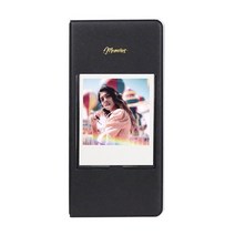 후지 필름 FUJIFILM 카메라 후지 인스턴트 카메라 200/210/300/100/500AF 용 필름 인스탁스 와이드 페이퍼, 07 64P Black Album