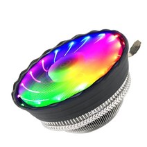 컴퓨터 CPU 쿨러 이동식 전문 RGB 냉각 팬 인텔 LGA1156/1155 용 라디에이터 교체 교체 수정, ,White glowing