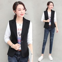 [Myshe]여름 정장 조끼 여성 슬림핏 오피스룩 베스트 TWO513FEI513MJ04