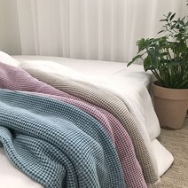 메이커스무브먼트 모달와플 스프레드 겸 홑이불, 베이지