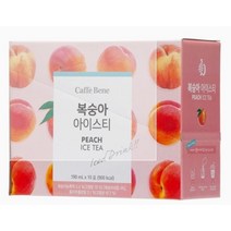 웅진 카페베네 복숭아 아이스티 190ml x 50개입 편의점커피 대용량