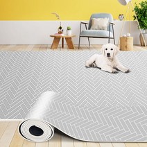 강아지장판 논슬립 방수 헤링본 5M 패드 러그 펫매트 586111EA, 상품선택, 헤링본W 화이트 5M