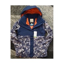 록시 스키복 자켓 보드복 Roxy Jetty Block Mid Denim Bleached Flowers 여성 Ski Jacket Med NWT