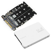 SSD 어댑터 M.2 SSD-U.2 NVMe 키 B/M NGFF SSD-PCI-e U2 SFF-8639 데스크탑 컴퓨터 용 PCIe 변환기, 02 PCIE X4 and shell