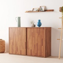 보루네오 [보루네오 하우스] 아르메 아리스 슬라이딩 1200 수납장, 화이트