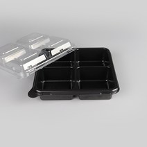 반찬 떡 마카롱 포장용기 AJ 4칸 정사각 찬용기 900개 세트, 단품, 단품
