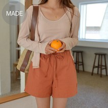 투투 뱃살커버린넨4부 린넨팬츠 4부바지 여름반바지