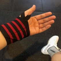 세진샵 헬스 장갑 4구장갑 스트랩 손목 아대 헬스용품 그립 (당일발송) 헬스장갑, 손목보호대-레드