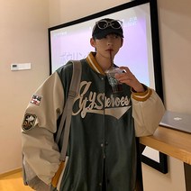 Surkat 2021 최신 남성 야구복 가죽옷입니다 ins 스타일 재킷이에요