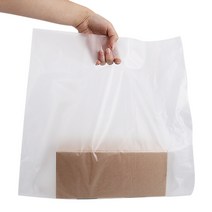 담다 도시락봉투 배달비닐 배달봉투, 백색 20x29x9(옆면) 100매