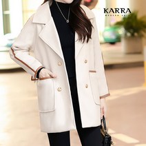 [카라] KARRA (77까지)비건레더포인트코트_KB2WCT028C