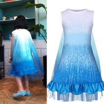 겨울왕국2 무료당일배송 엘사 나시원피스 탈부착케이프포함